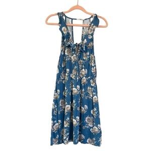 Sadie and Sage Boho Blue Floral Women’s Dress Size Small